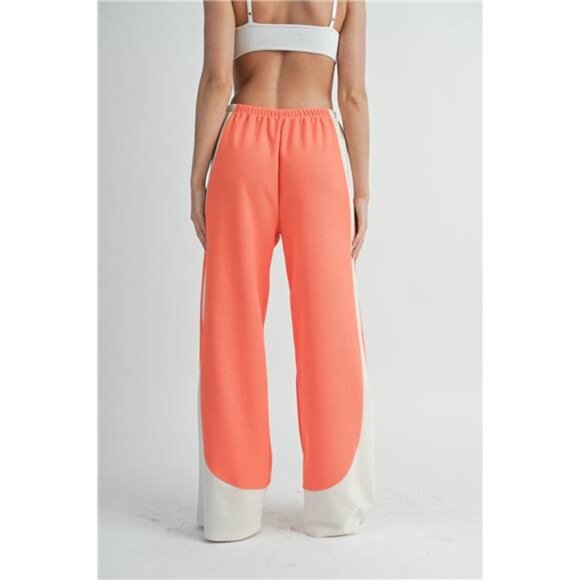 Two Toned Wide Leg Pants - Picture 8 of 9